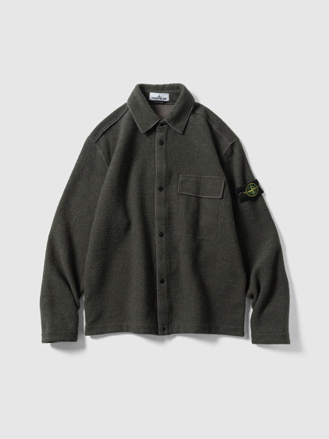 Stone Island Micro Boucle Overshirt Lead Grey, Shirts