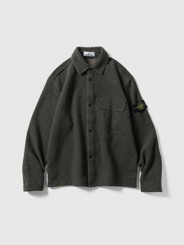 Stone Island Micro Boucle Overshirt Lead Grey, Shirts