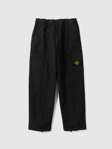 Stone Island Organic Cotton Cargo Pant Black, Pants