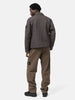 Back shot of the model wearing the Stone Island Organic Cotton Patch-Pocket Cargo Trouser Brown