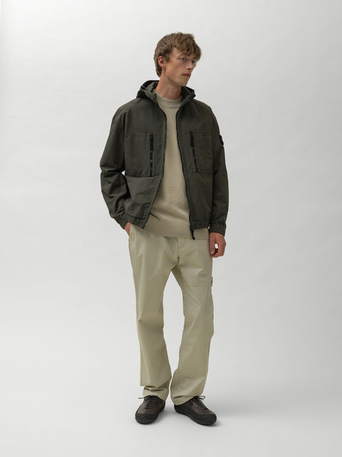 Stone Island Organic Cotton Ripstop Jacket Coal Grey, Jackets