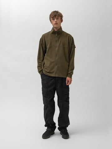 Stone Island Ghost Piece Zip Up Cardigan Military Green, Shirts