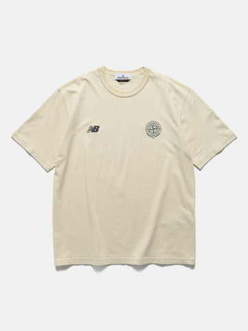 Stone Island x New Balance Cotton T-Shirt Ivory, T-Shirts