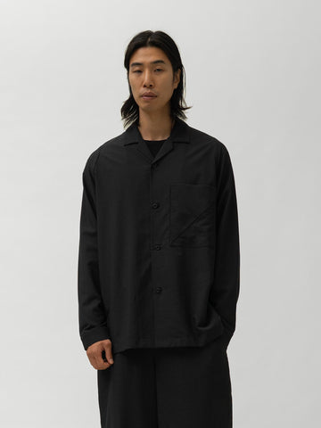 Teatora Open Collar Shirt GG Grid Black, Shirts