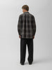 TOHNAI Double Face Cotton Two Pleats Trouser Black, Pants
