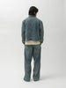 Ulterior Faded Light Denim Short Coverall Faded Blue, Denim Jackets