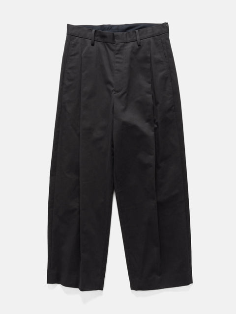 URU Organic Cotton Chino 1 Tuck Pants D. Navy, Pants