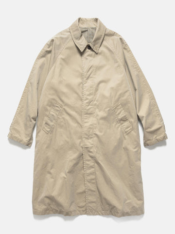 Flat shot of the UNLIKELY Balmacaan Coat in Beige