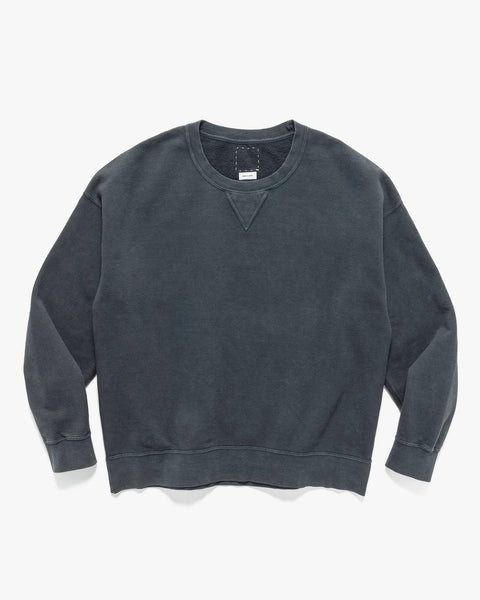 visvim Jumbo SB Sweat L/S DMGD Black, Sweatshirts