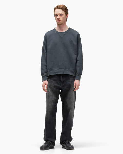 visvim Jumbo SB Sweat L/S DMGD Black, Sweatshirts