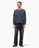 visvim Jumbo SB Sweat L/S DMGD Black, Sweatshirts