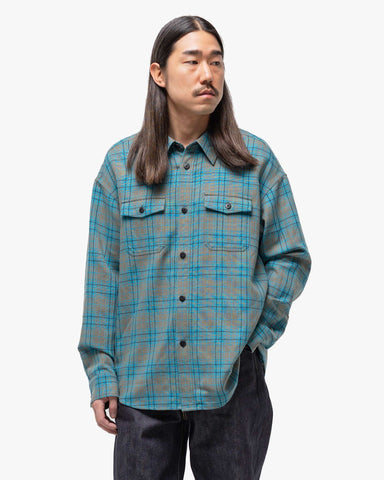 visvim Lumber Check L/S (W/L) Blue, Shirts