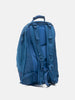 Rear view of the Visvim Cordura 22L backpack in BLue