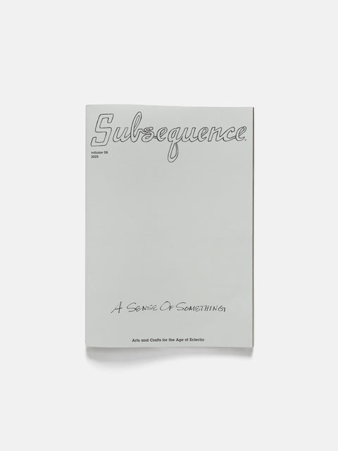 Flat shot in studio of the Subsequence Magazine Vol.8 from visvim