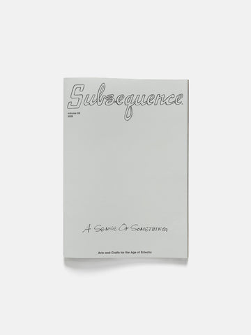Flat shot in studio of the Subsequence Magazine Vol.8 from visvim
