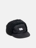 WTAPS AVT Cap  Nylon Satin Cordura in Black with ear flap attached