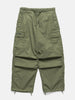 Flat shot of the WTAPS MILT9601  Trousers NYCO Weather in Olive Drab