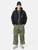 Model standing in studio wearing the WTAPS MILT9601  Trousers NYCO Weather in Olive Drab