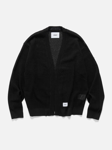 WTAPS Palmer / Sweater / Cotton Black, Cardigans