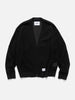 WTAPS Palmer / Sweater / Cotton Black, Cardigans