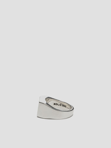 XOLO Jewelry Signet Ring with Black & Gray Flower, Jewelry