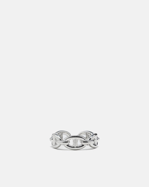 XOLO JEWELRY Anchor Chain Ring Silver, Rings