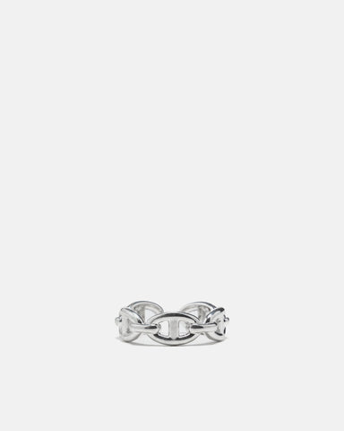 XOLO JEWELRY Anchor Chain Ring Silver, Rings