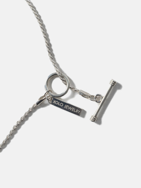 XOLO JEWELRY Tiny French Rope Link Necklace, Necklaces