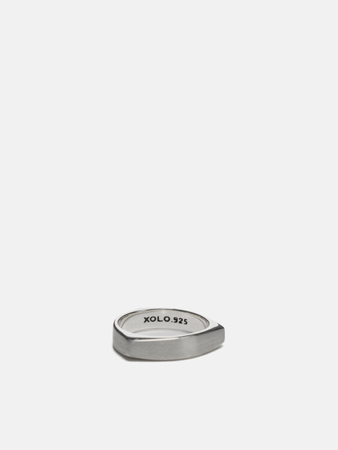 XOLO JEWELRY Triangle 3D Ring with Hair Line, Rings