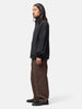 YOKE 1Pleated Wide Tapered Trousers Brown, Pants