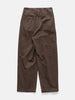 YOKE 1Pleated Wide Tapered Trousers Brown, Pants