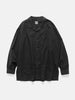 YOKE Garment-dyed Shirt Jacket Carbon Black, Shirts
