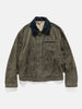 YOKE Goat Suede Work Jacket Khaki, Leather Jackets