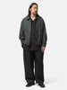 YOKE Linen Silk Kersey 3Pleated Tapered Trousers Black, Pants