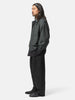 YOKE Linen Silk Kersey 3Pleated Tapered Trousers Black, Pants