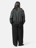 YOKE Linen Silk Kersey 3Pleated Tapered Trousers Black, Pants