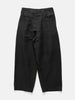 YOKE Linen Silk Kersey 3Pleated Tapered Trousers Black, Pants