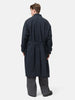 YOKE Stand Collar Over Coat Dark Navy, Coats
