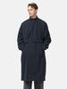 YOKE Stand Collar Over Coat Dark Navy, Coats