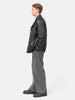 YOKE Vintage Wash Denim 3Pleated Wide-Leg Trousers Black, Jeans