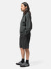 YOKE Wool Washer Tropical 2Pleated Easy Shorts Carbon, Shorts