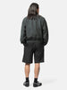 YOKE Wool Washer Tropical 2Pleated Easy Shorts Carbon, Shorts