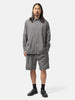 YOKE Wool Washer Tropical 2Pleated Easy Shorts Gray, Shorts