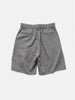 YOKE Wool Washer Tropical 2Pleated Easy Shorts Gray, Shorts