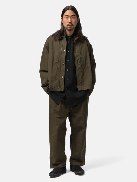 barbell object Zipper Pant Khaki, Pants