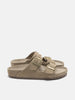 BIRKENSTOCK Arizona Exquisite Suede Taupe, Mules