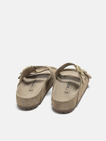 BIRKENSTOCK Arizona Exquisite Suede Taupe, Mules
