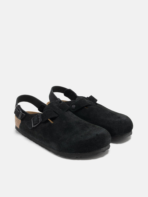 BIRKENSTOCK Tokio II Suede Black, Mules