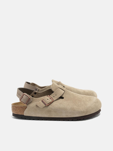 BIRKENSTOCK Tokio II Suede Taupe, Mules