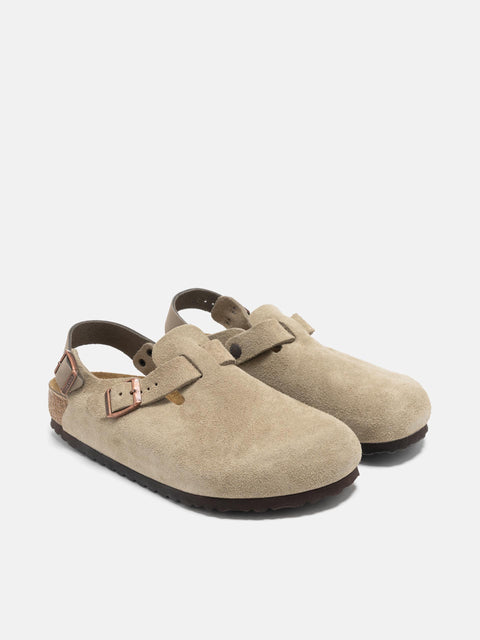 BIRKENSTOCK Tokio II Suede Taupe, Mules